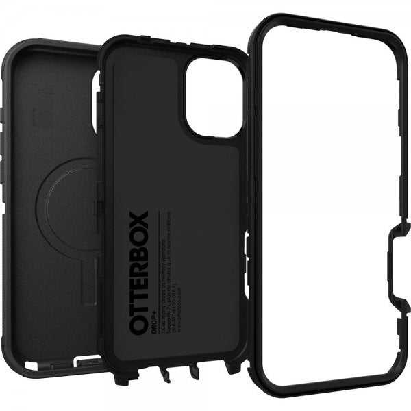 Otterbox iPhone 16 Plus Defender MagSafe -suojakuori, musta