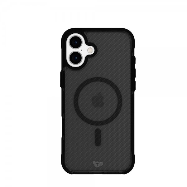 Tech21 iPhone 16 Plus -suojakuori, EvoArmor MagSafe, musta