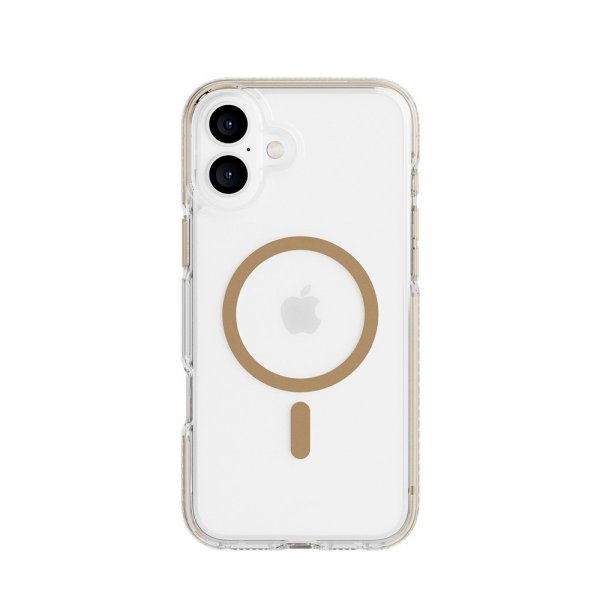 Tech21 iPhone 16 Plus -suojakuori EvoCrystal MagSafe Kulta