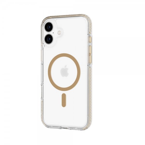 Tech21 iPhone 16 Plus -suojakuori EvoCrystal MagSafe Kulta