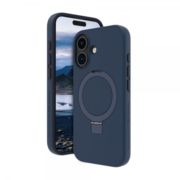 dbramante1928 iPhone 16 Plus -suojakuori Iceland Ultra D3O MagSafe Kickstand sininen