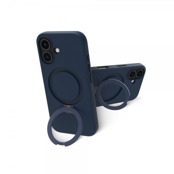 dbramante1928 iPhone 16 Plus -suojakuori Iceland Ultra D3O MagSafe Kickstand sininen