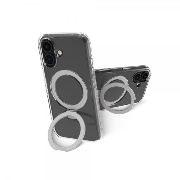 dbramante1928 iPhone 16 Plus -suojakuori Iceland Ultra D3O MagSafe Kickstand Transparent