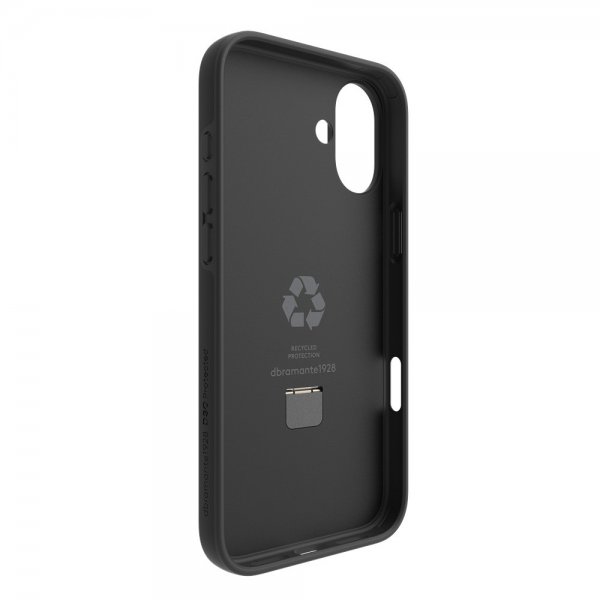 dbramante1928 iPhone 16 Plus -suojakuori Iceland Ultra D3O MagSafe Kickstand, musta