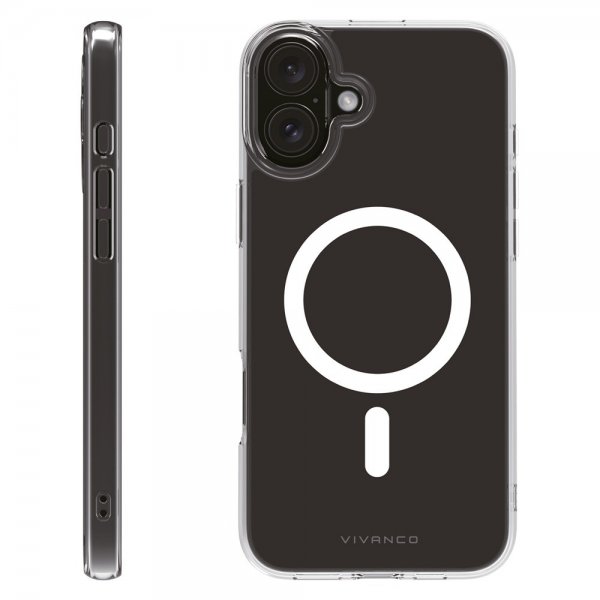 Vivanco iPhone 16 Plus -suojakuori Mag Clear Transparent