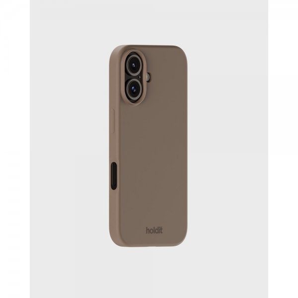holdit iPhone 16 Plus Silikonisuojakuori Mocha Brown