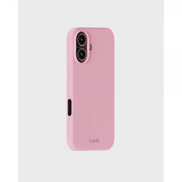 holdit iPhone 16 Plus Silikonikuori Vaaleanpunainen