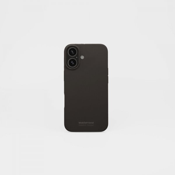 MobileFriend iPhone 16 Plus -silikonikuori, musta
