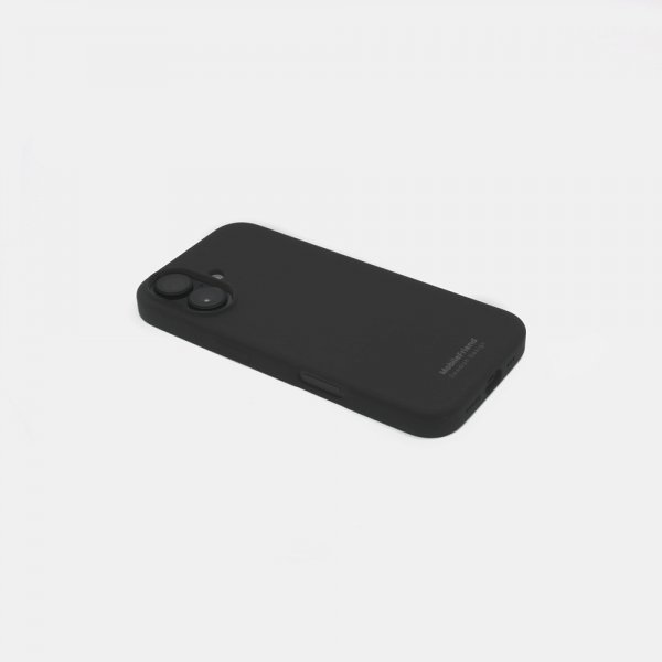 MobileFriend iPhone 16 Plus -silikonikuori, musta