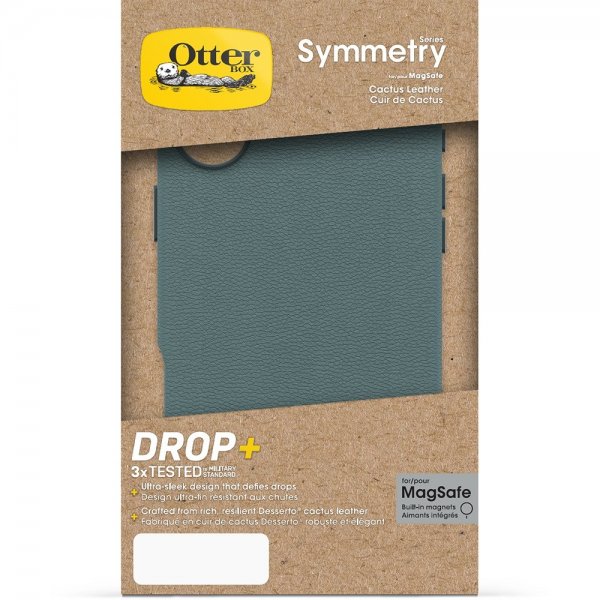 Otterbox iPhone 16 Plus Symmetry Cactus Leather MagSafe Sagebrush -suojakuori