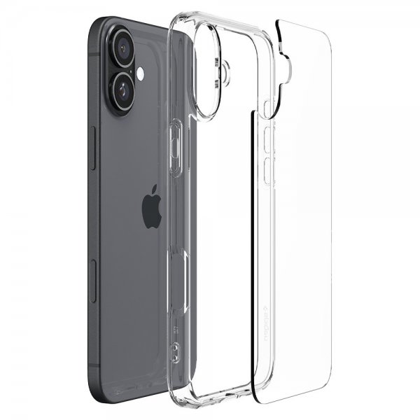 Spigen iPhone 16 Plus -suojakuori, Ultra Hybrid, Crystal Clear