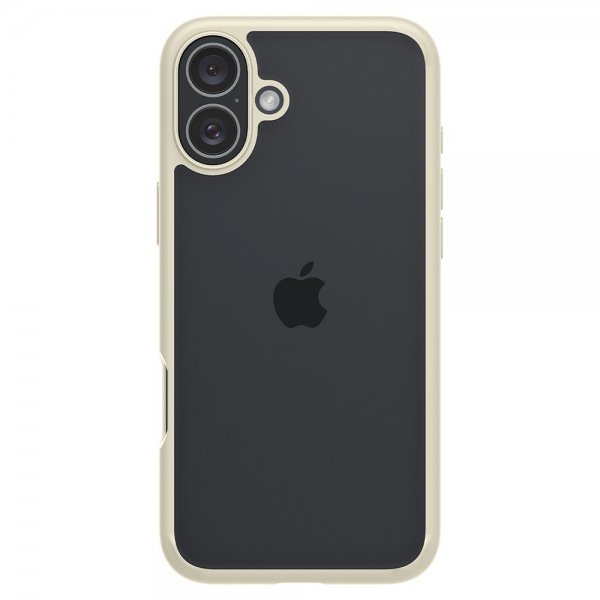 Spigen iPhone 16 Plus -suojakuori Ultra Hybrid Mute Beige