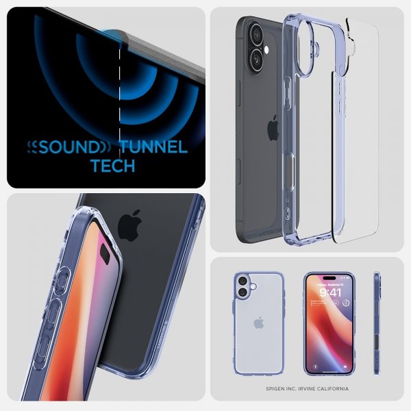 Spigen iPhone 16 Plus Kuori Ultra Hybrid Sky Crystal