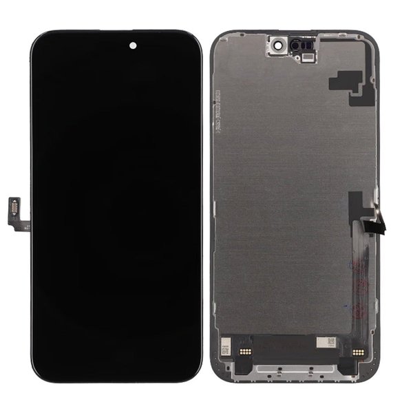 iPhone 16 Plus ZY In-Cell FHD COF LCD -näyttö Korkealaatuinen Musta