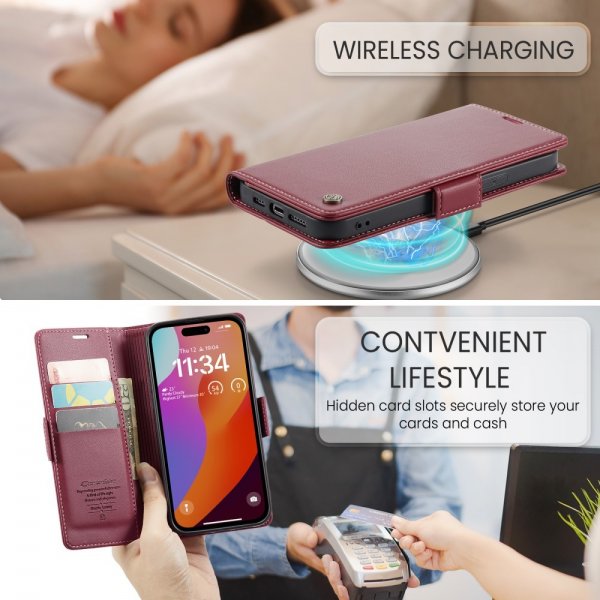 CaseMe iPhone 16 Pro -kuori 023 Series Punainen