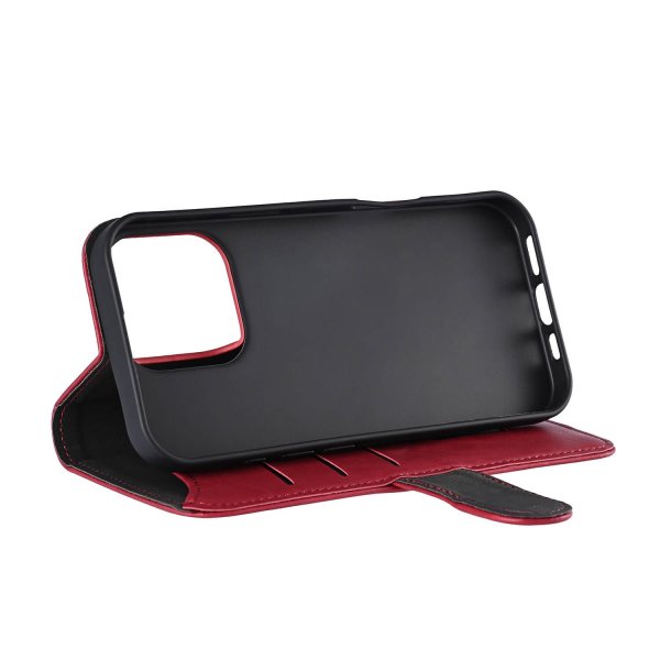 Gear iPhone 16 Pro -suojakuori, 3 korttipaikkaa, punainen