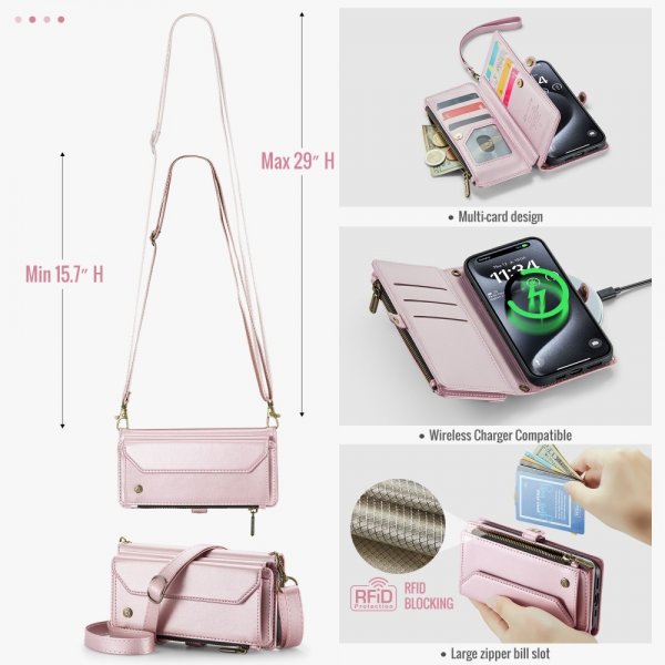 CaseMe iPhone 16 Pro -suojakuori C36 Series Pink