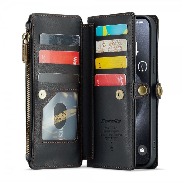 CaseMe iPhone 16 Pro C36 Series -suojakotelo, musta