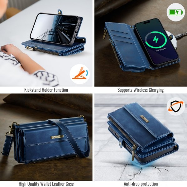 CaseMe iPhone 16 Pro C39 -sarjan kotelo, sininen