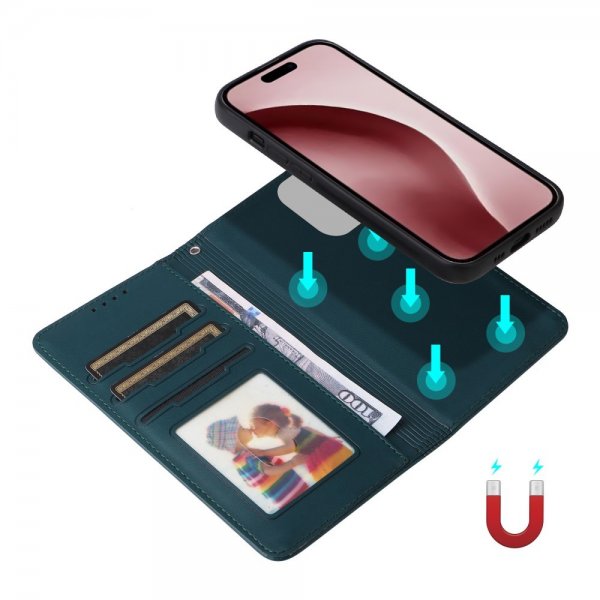 Betopnice iPhone 16 Pro -kuori irrotettavalla suojalla 005 Sininen