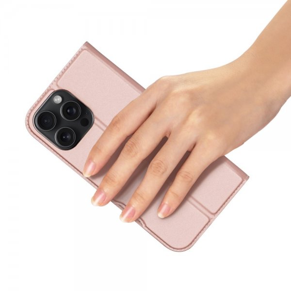 Dux Ducis iPhone 16 Pro -suojakuori Skin Pro Series, pinkki
