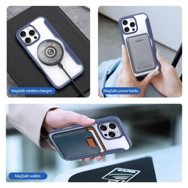 Dux Ducis iPhone 16 Pro Kotelo Skin X Pro Series MagSafe Sininen