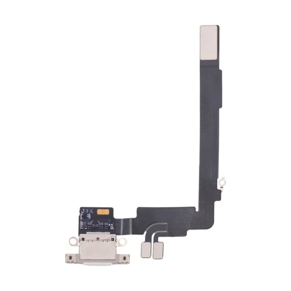 iPhone 16 Pro Latausliitin Flex-kaapeli Alkuperäinen - Valkoinen