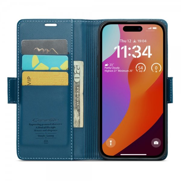 CaseMe iPhone 16 Pro Max -kotelo 023-sarja Sininen