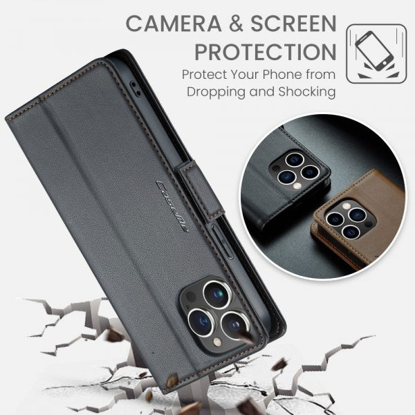 CaseMe iPhone 16 Pro Max -suojakotelo, 023 Series, musta