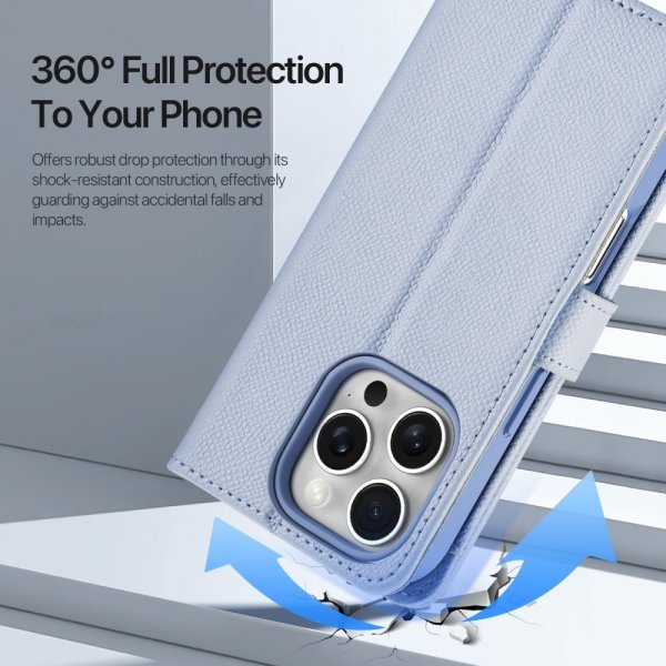 Dux Ducis iPhone 16 Pro Max -kotelo 2-in-1 Lawa Series MagSafe Sininen