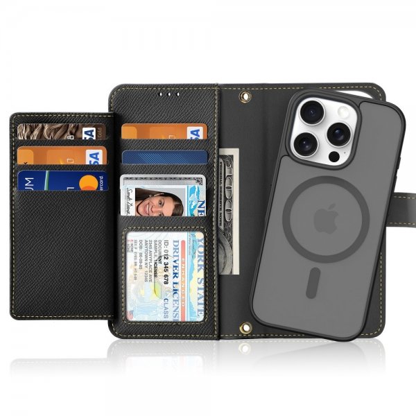 Dux Ducis iPhone 16 Pro Max -suojakuori 2-in-1 Lawa Series MagSafe Musta