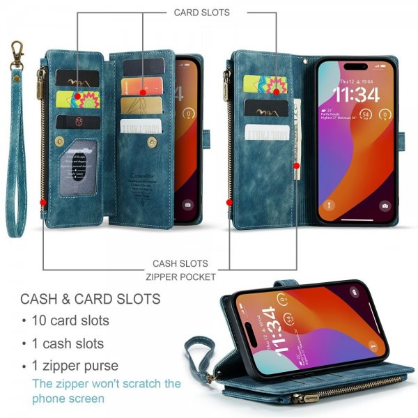 CaseMe iPhone 16 Pro Max -suojakuori C30 Series Sininen