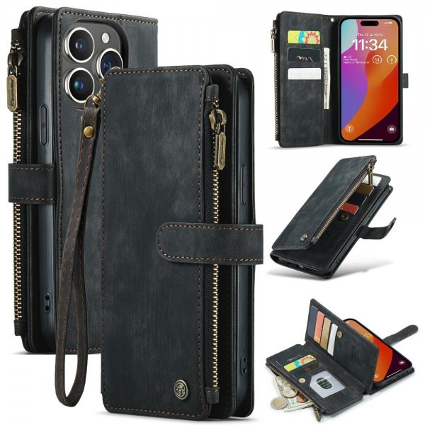 CaseMe iPhone 16 Pro Max C30 -sarjan suojakotelo, musta