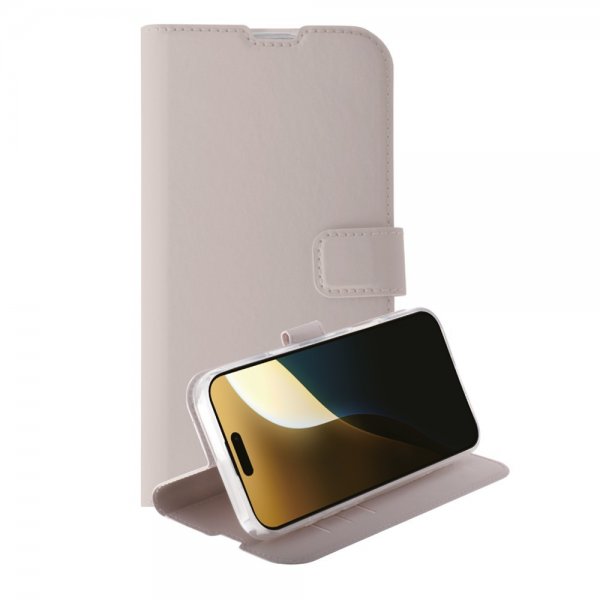 Vivanco iPhone 16 Pro Max -suojakotelo Classic Wallet Greige