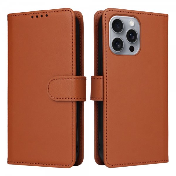 Betopnice iPhone 16 Pro Max -kotelo irrotettavalla kuorella 005 Ruskea