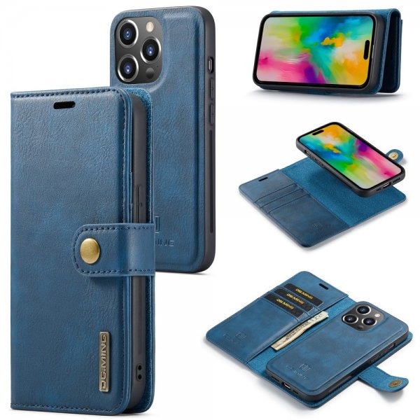Dg.Ming iPhone 16 Pro Max -kotelo irrotettavalla kuorella, sininen