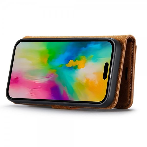 Dg.Ming iPhone 16 Pro Max -kotelo irrotettavalla kuorella, ruskea