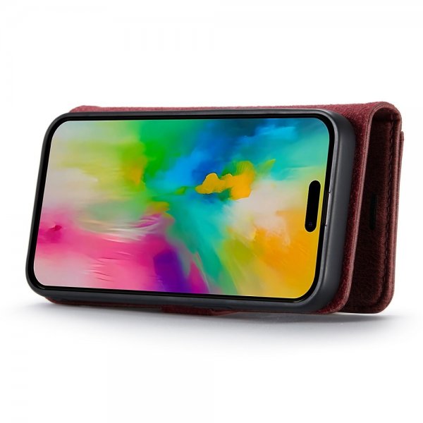 Dg.Ming iPhone 16 Pro Max -kotelo irrotettavalla kuorella, punainen