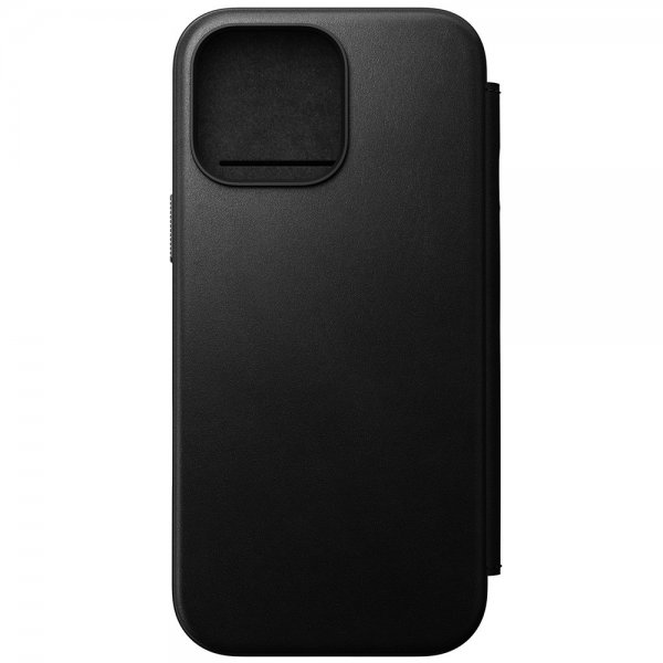 Nomad iPhone 16 Pro Max Modern Leather Folio -suojakotelo, musta