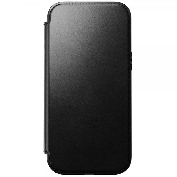 Nomad iPhone 16 Pro Max -kotelo, Modern Leather Folio, Horween, musta