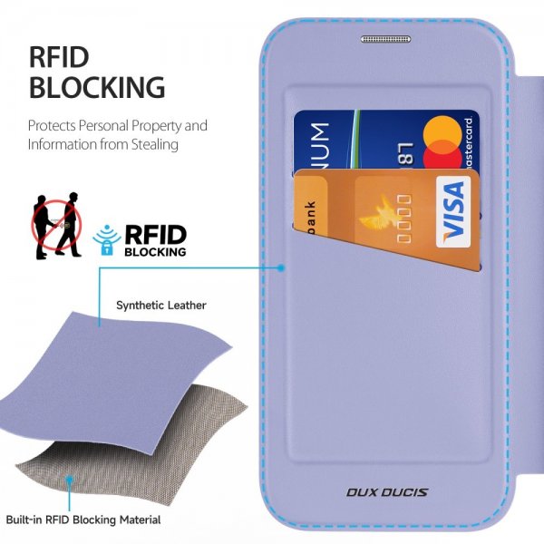 Dux Ducis iPhone 16 Pro Max -suojakuori Skin X Pro Series Kickstand MagSafe Violetti