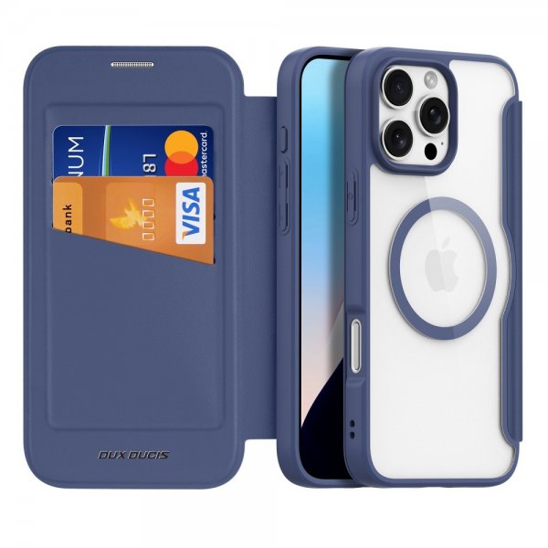 Dux Ducis iPhone 16 Pro Max -kotelo Skin X Pro Series MagSafe - sininen