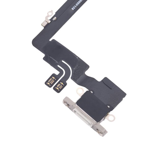 iPhone 16 Pro Max latausliitin joustokaapeli Alkuperäinen - Valkoinen