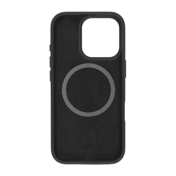 Rvelon iPhone 16 Pro Max Kuori Silikoni MagSafe Musta