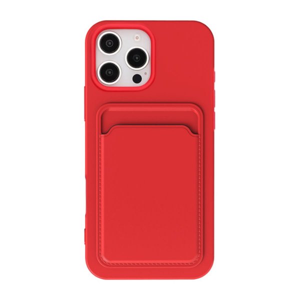 iPhone 16 Pro Max Kuoret Korttipidike Punainen