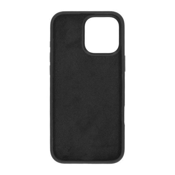 Rvelon iPhone 16 Pro Max Kuori Silikoni Musta