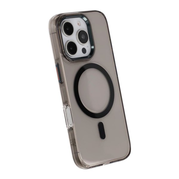 Rvelon iPhone 16 Pro Max Kuori TPU MagSafe Musta