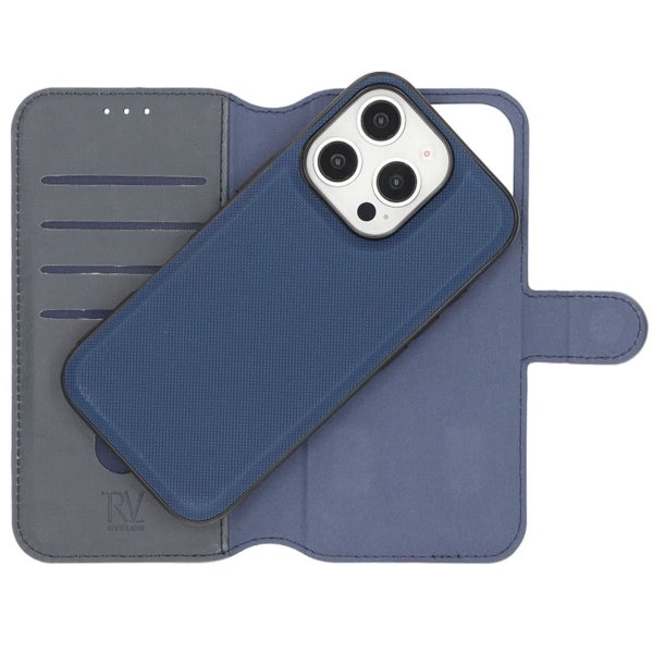 Rvelon iPhone 16 Pro Max -kotelo, magneettinen, irrotettava kuori, sininen