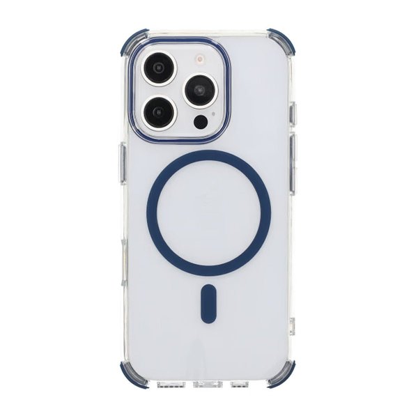 Rvelon iPhone 16 Pro Max -iskunkestävä MagSafe-kuori, sininen
