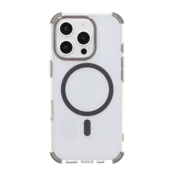 Rvelon iPhone 16 Pro Max Kuori Iskunkestävä MagSafe Harmaa